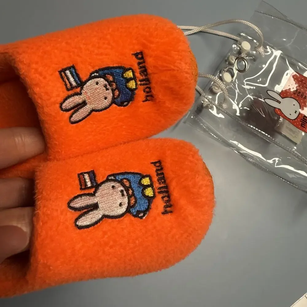 Nijntje Miffy Holland Plush Girls Slipper Clogs House Shoes 4-5 US